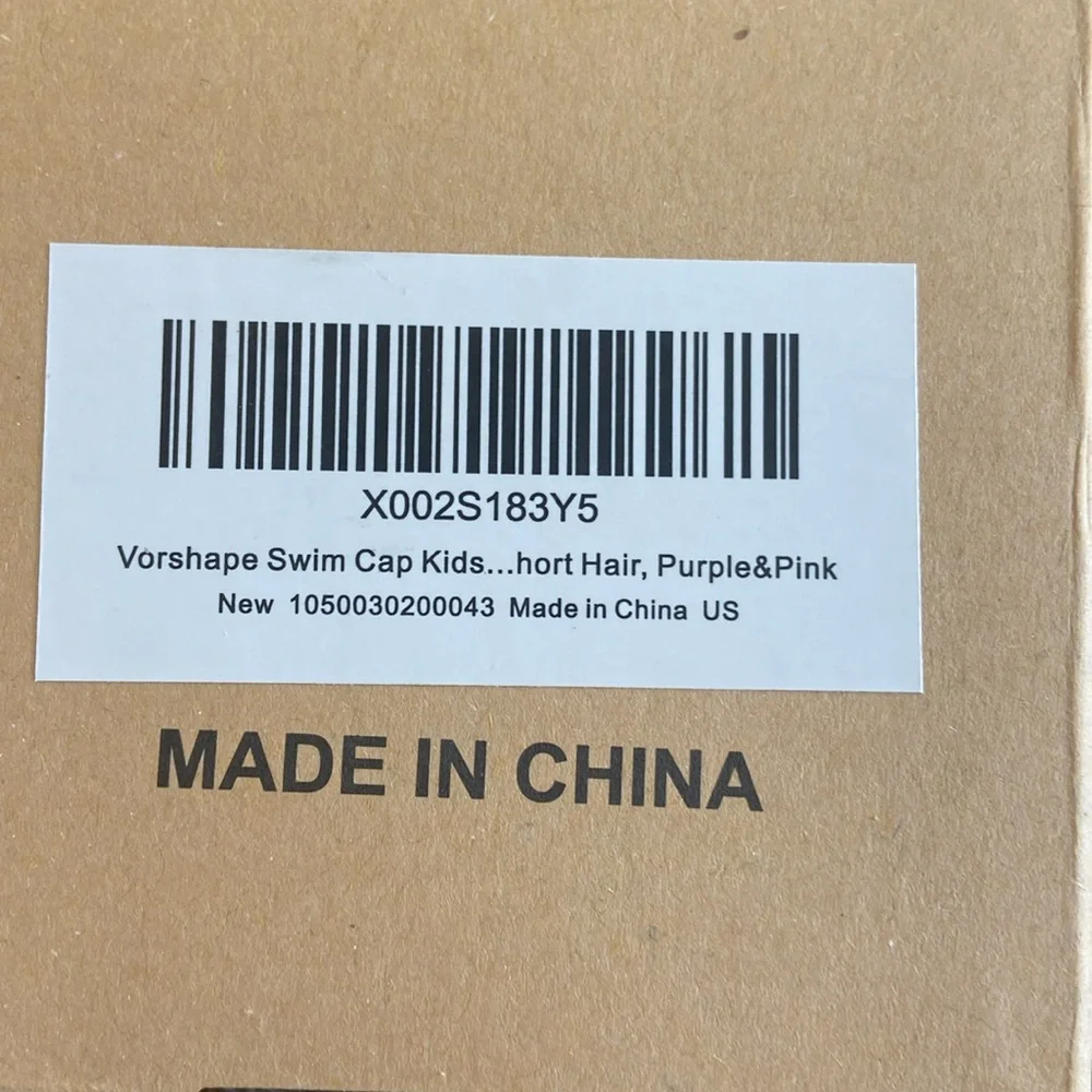 Vorshape Kids Swim Caps - Purple and Pink. Size S. New